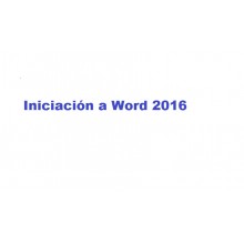 Curso de Iniciación a Word 2016 online